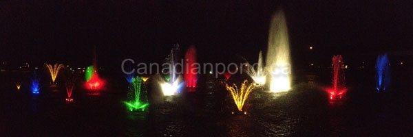 Light system for fountains